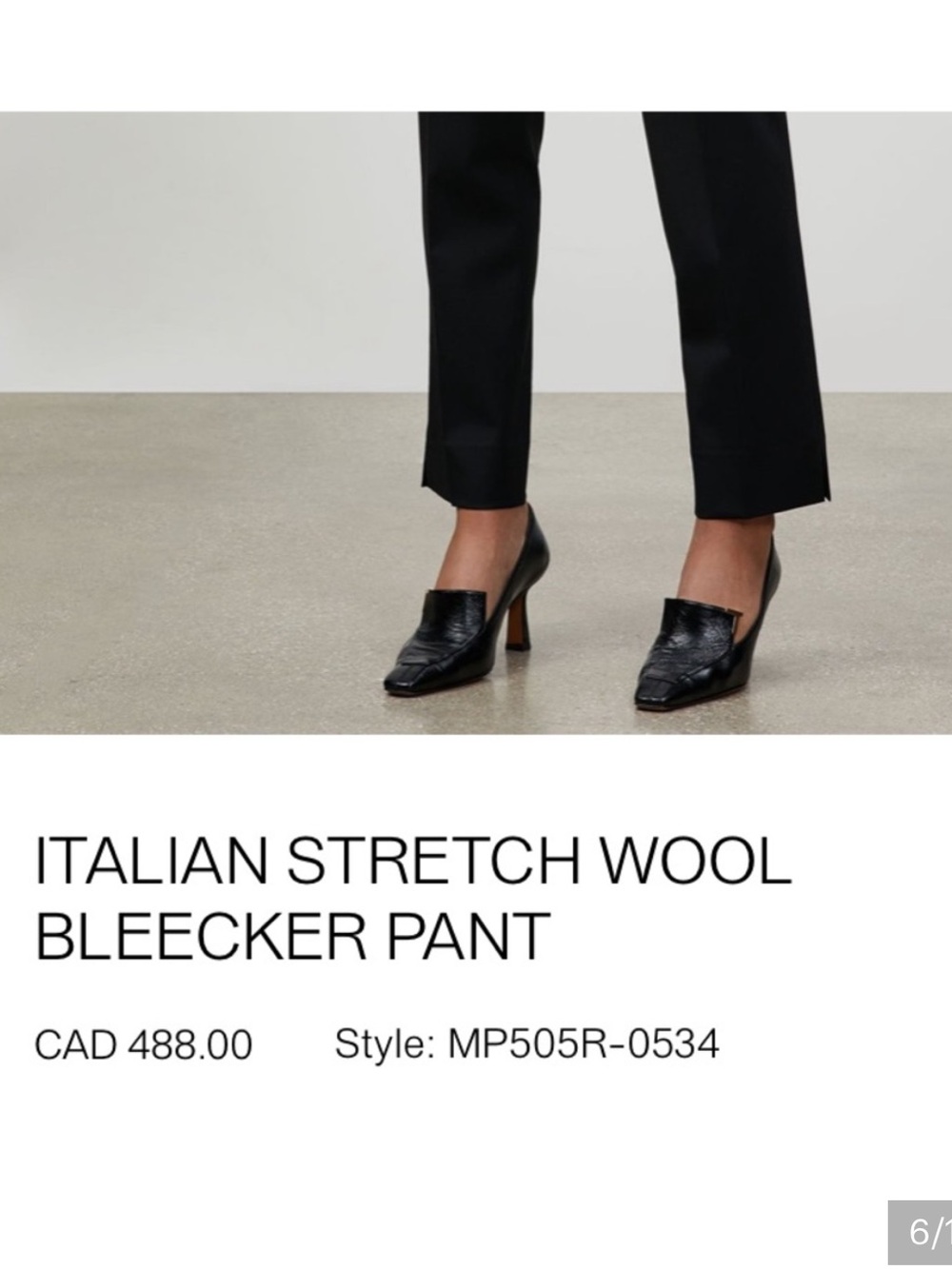 Lafayette 148 New York Bleeker Wool Black Trousers Sz 16 - Picture 4 of 13